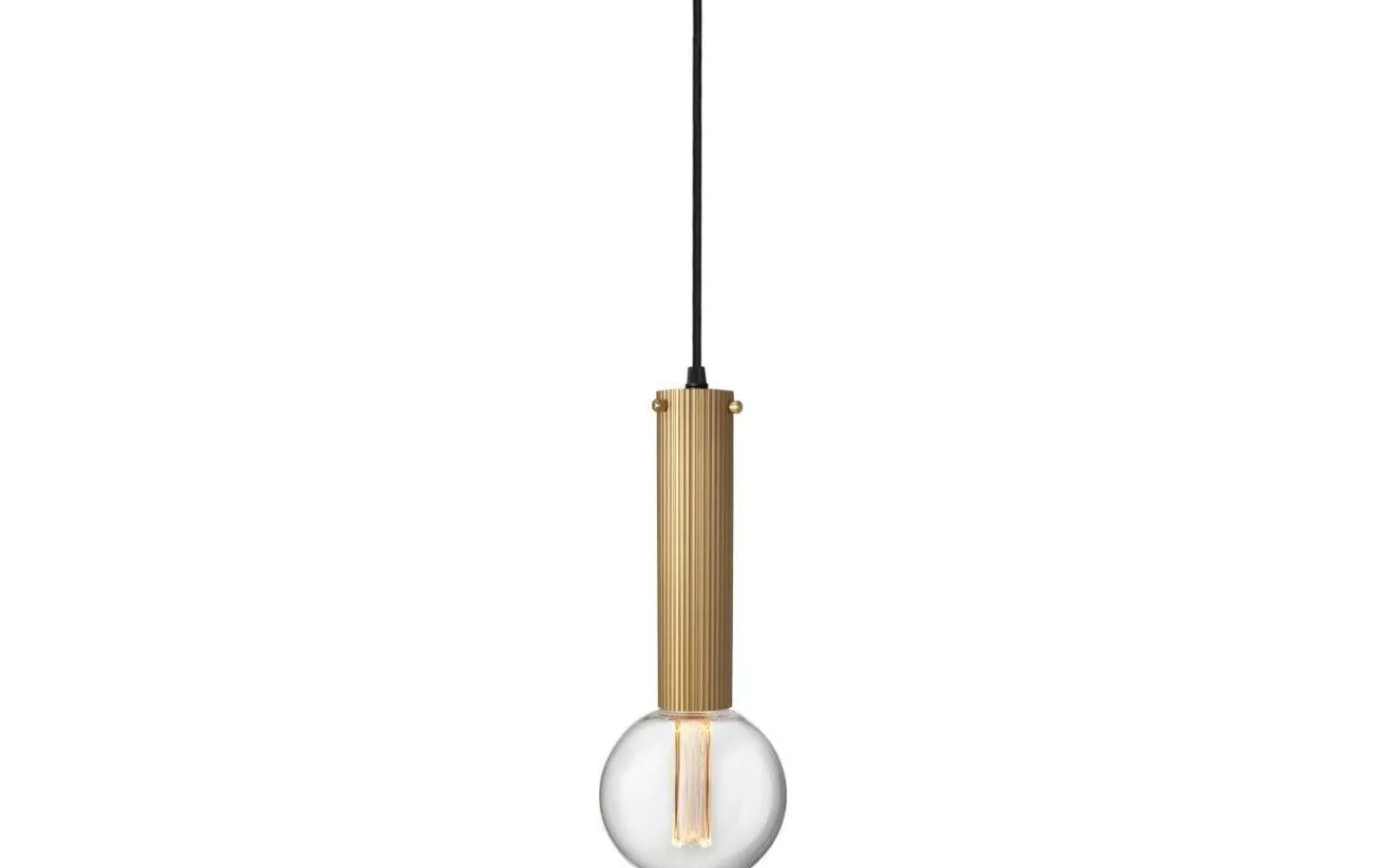 Sladdställ Med Sockel < Globen Lighting Hubble Pendel 22cm E14 Borstad Mässing
