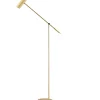 Golvläslampor-Globen Lighting Hubble Read Golvlampa 140cm Borstad Mässing