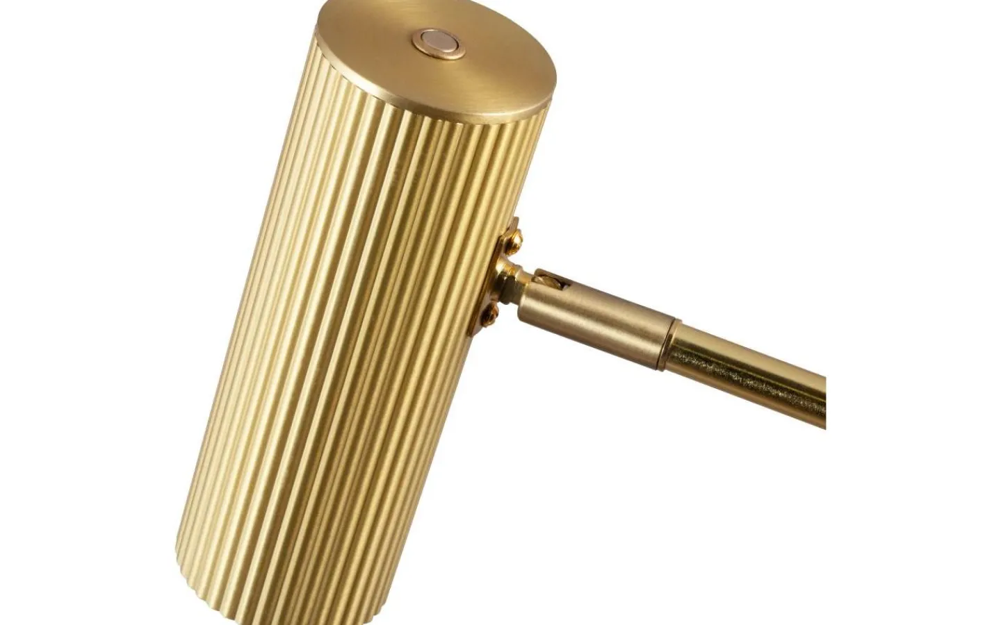 Golvläslampor-Globen Lighting Hubble Read Golvlampa 140cm Borstad Mässing