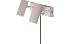 Läslampor-Globen Lighting Hubble Vägglampa 2L 35cm Beige
