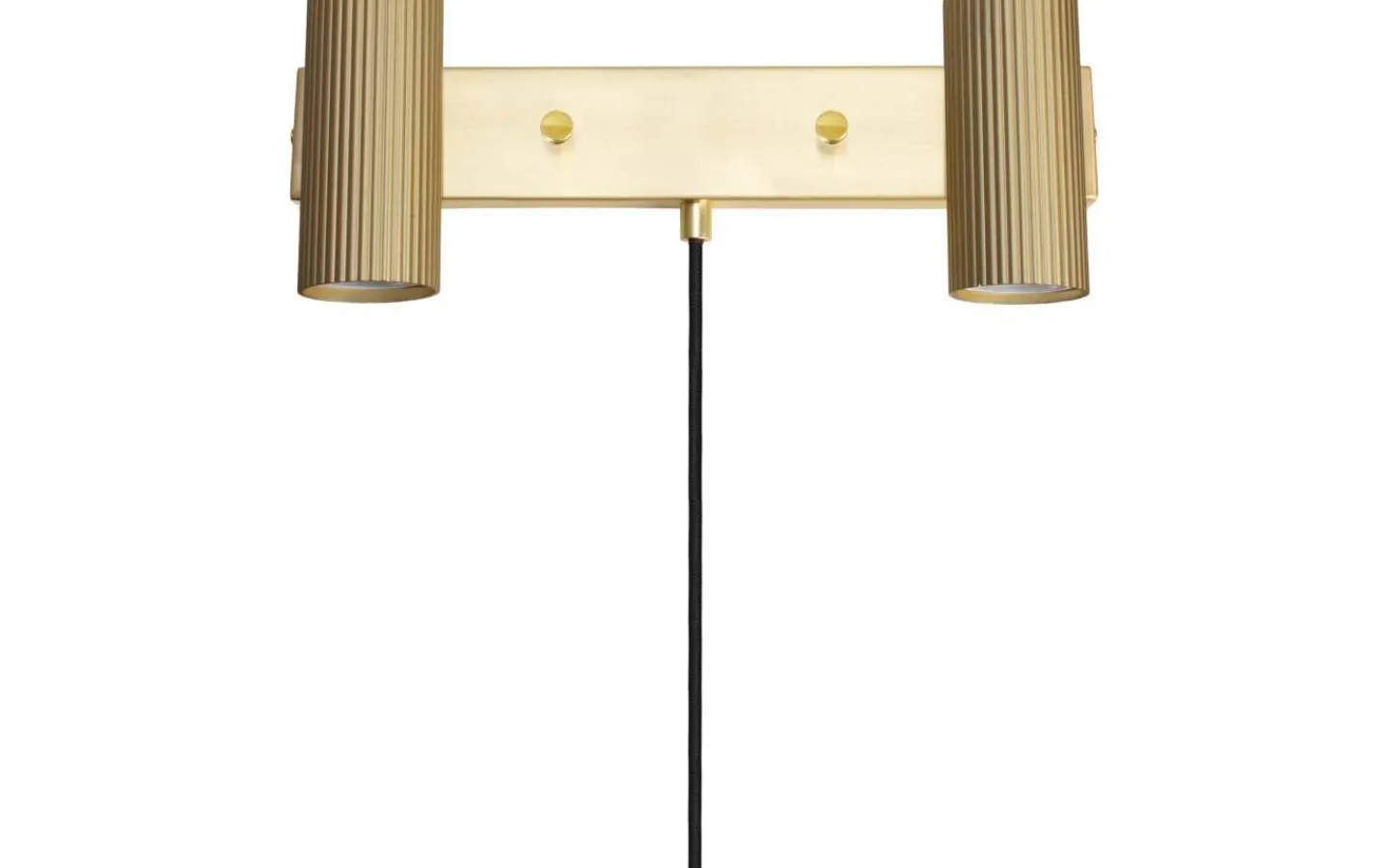 Läslampor < Globen Lighting Hubble Vägglampa 2L 35cm Borstad Mässing
