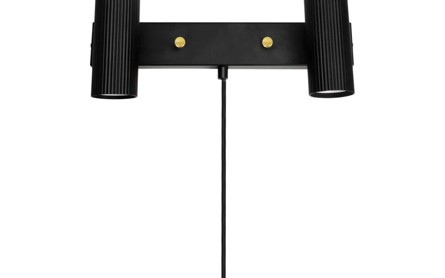 Läslampor-Globen Lighting Hubble Vägglampa 2L 35cm Svart