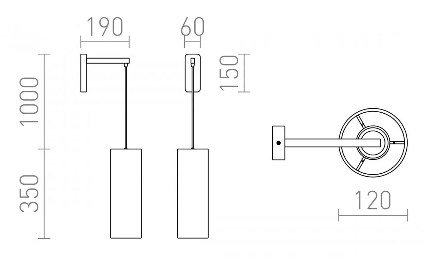 Lampetter < Rendl Hudson Vägglampa 35cm Vit/Krom