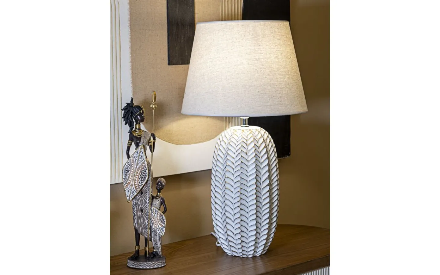 Bordslampor-Mauro Ferretti Hybrid Bordslampa 65cm Vit
