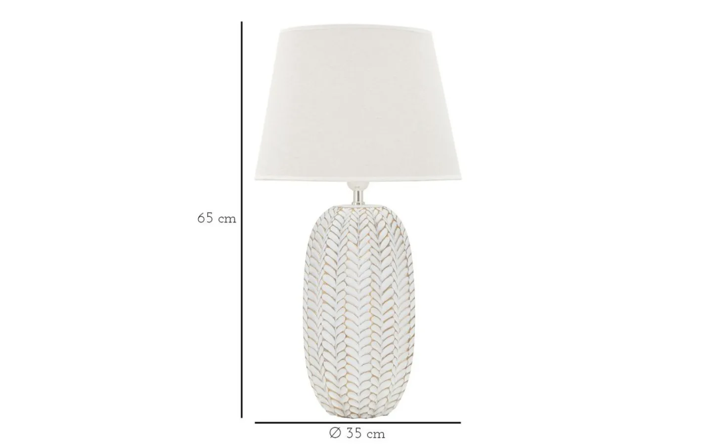 Bordslampor-Mauro Ferretti Hybrid Bordslampa 65cm Vit
