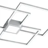 Plafonder-Trio Lighting Hydra Plafond LED 3-delad borstad stål