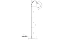 Golvläslampor < Aneta Idre Golvlampa 158cm Vit