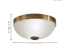 Plafonder-Eglo Imperial Plafond 31cm Brons