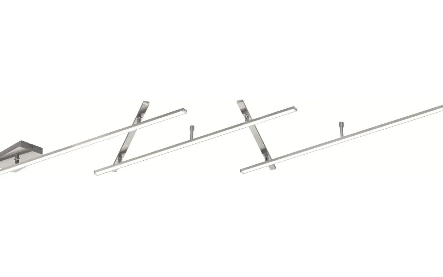 Plafonder-Trio Lighting Indira Plafond LED 245cm borstad stål