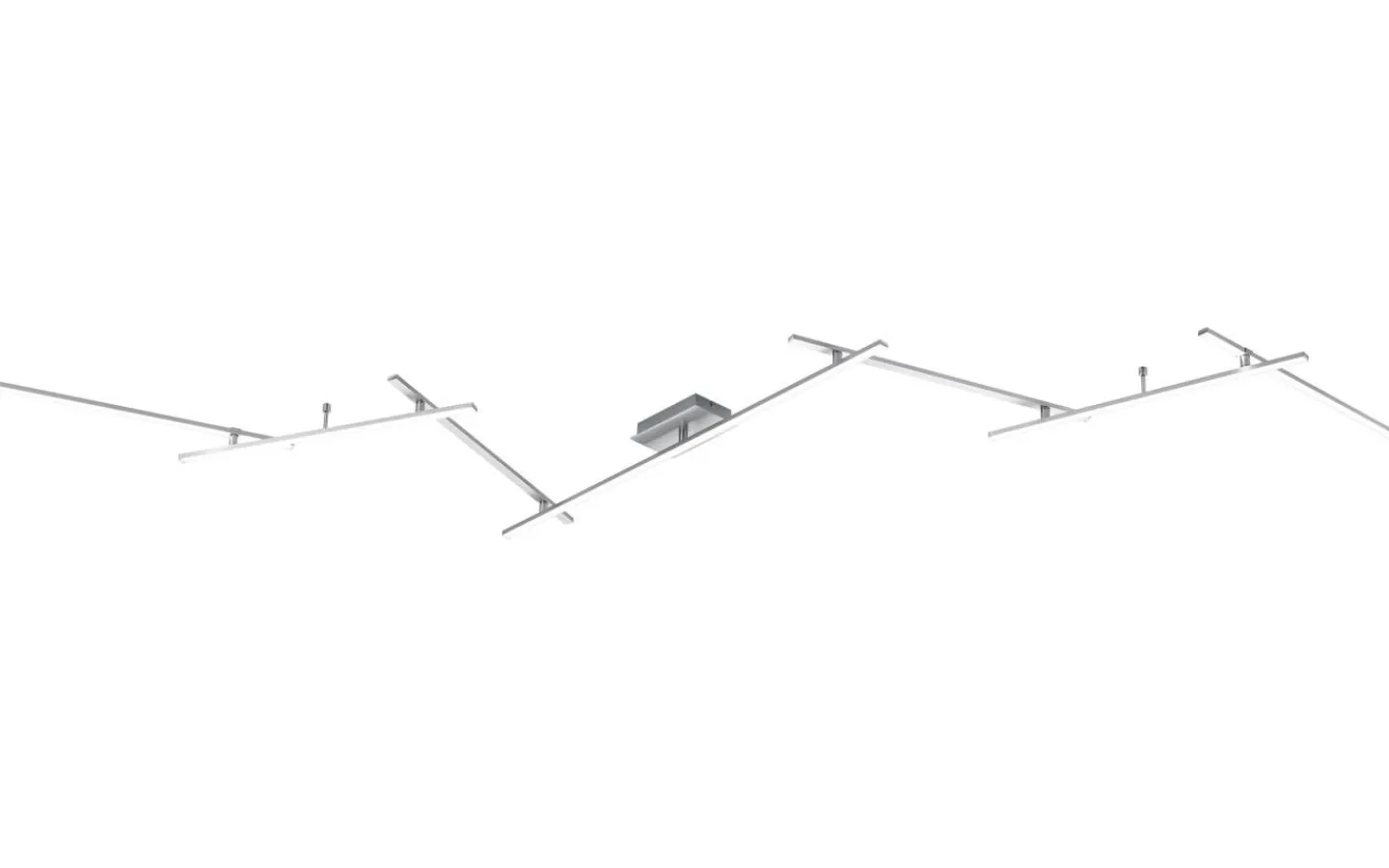 Plafonder-Trio Lighting Indira Plafond LED 345cm borstat stål