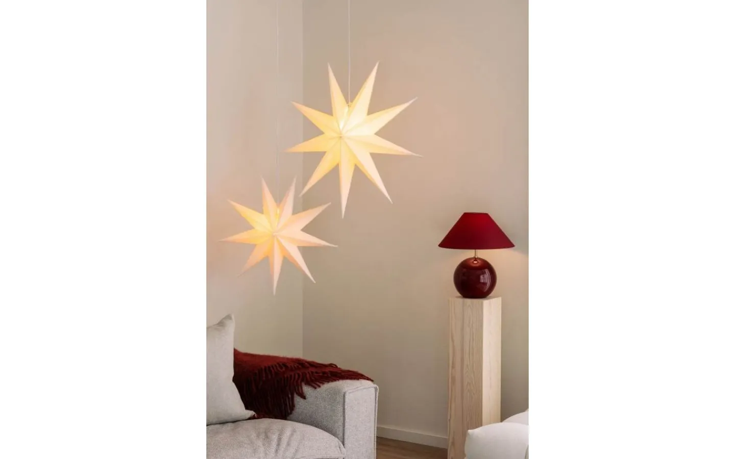 Bordslampor-Globen Lighting Iris Bordslampa 39cm Burgundy