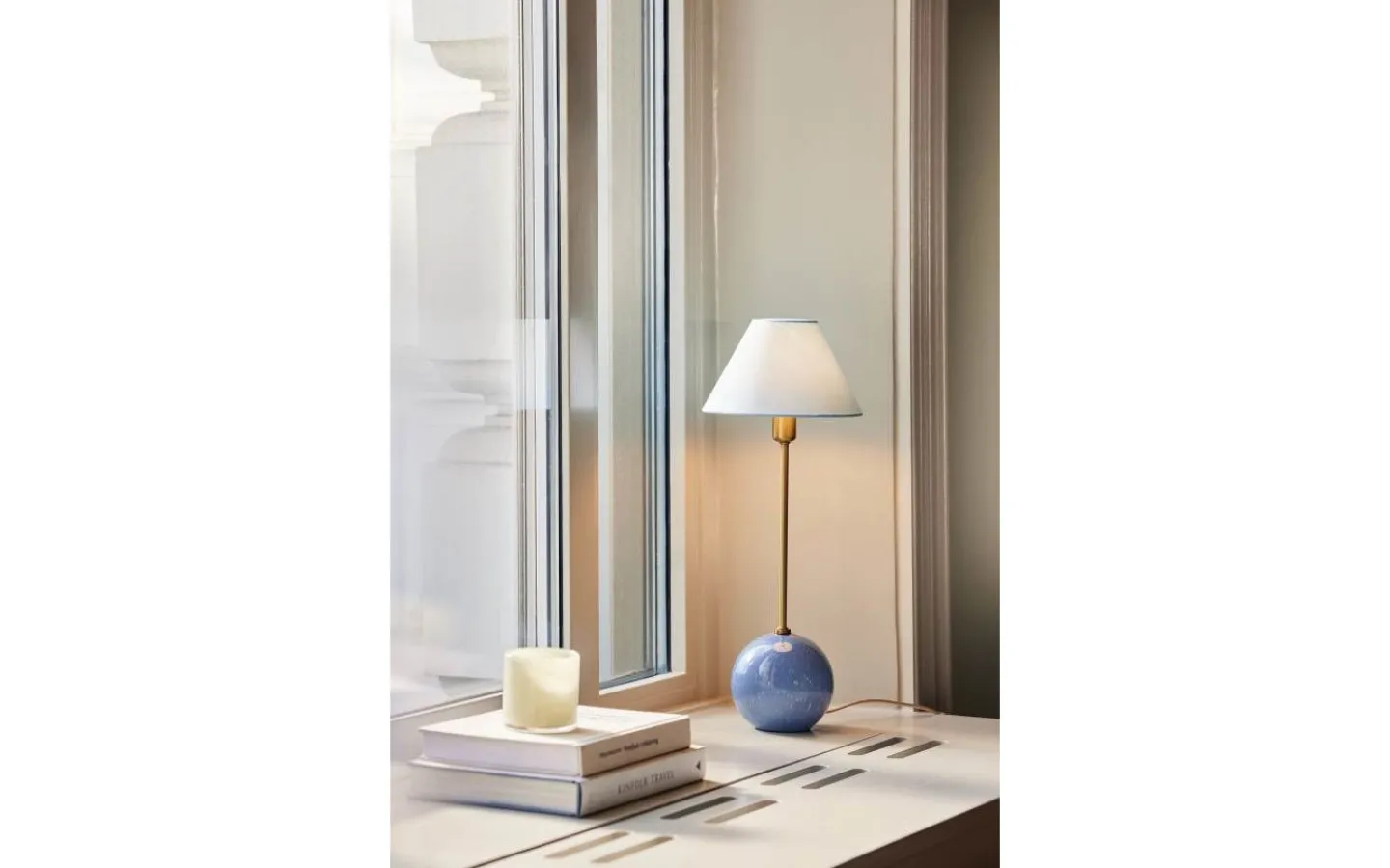 Bordslampor-Globen Lighting Iris Bordslampa 51cm Duvblå