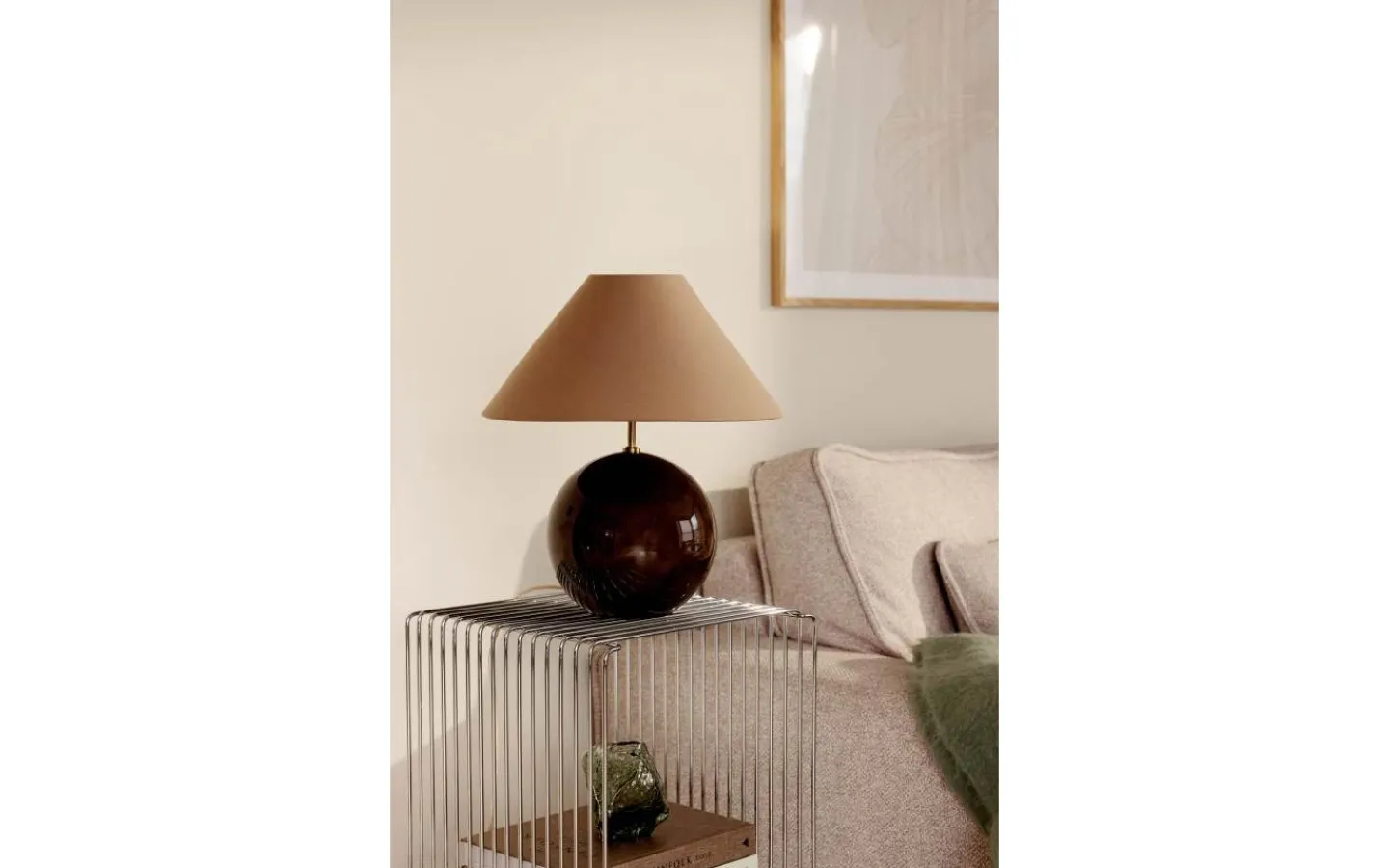 Bordslampor < Globen Lighting Iris Bordslampa 39cm Mocha