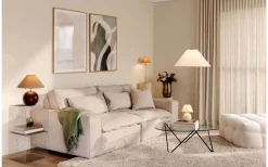 Enfärgade Runda Lampskärmar-Globen Lighting Iris Lampskärm Ø20cm Mocha