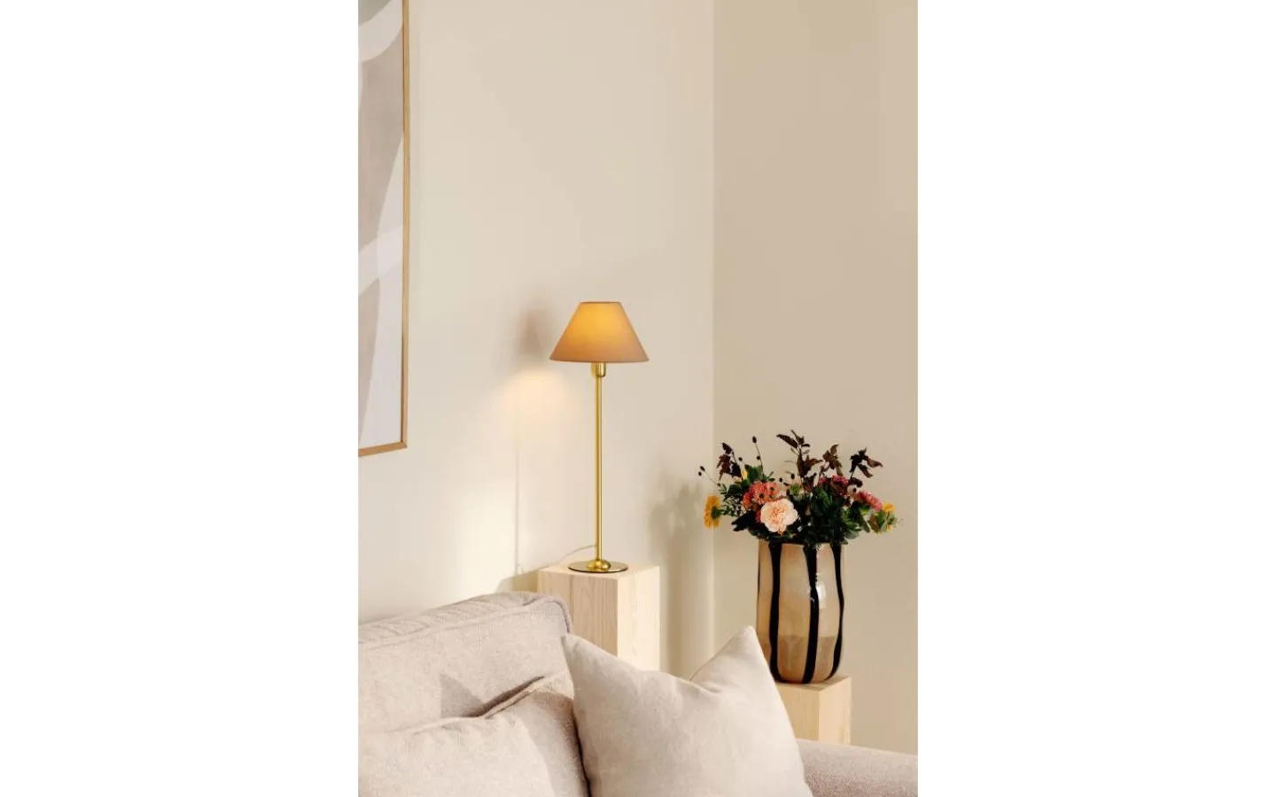 Enfärgade Runda Lampskärmar-Globen Lighting Iris Lampskärm Ø20cm Mocha