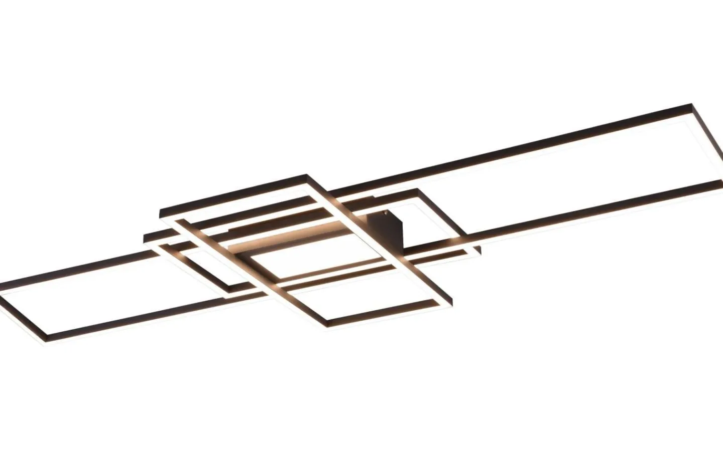 Plafonder-Trio Lighting Irvine Plafond LED antracit