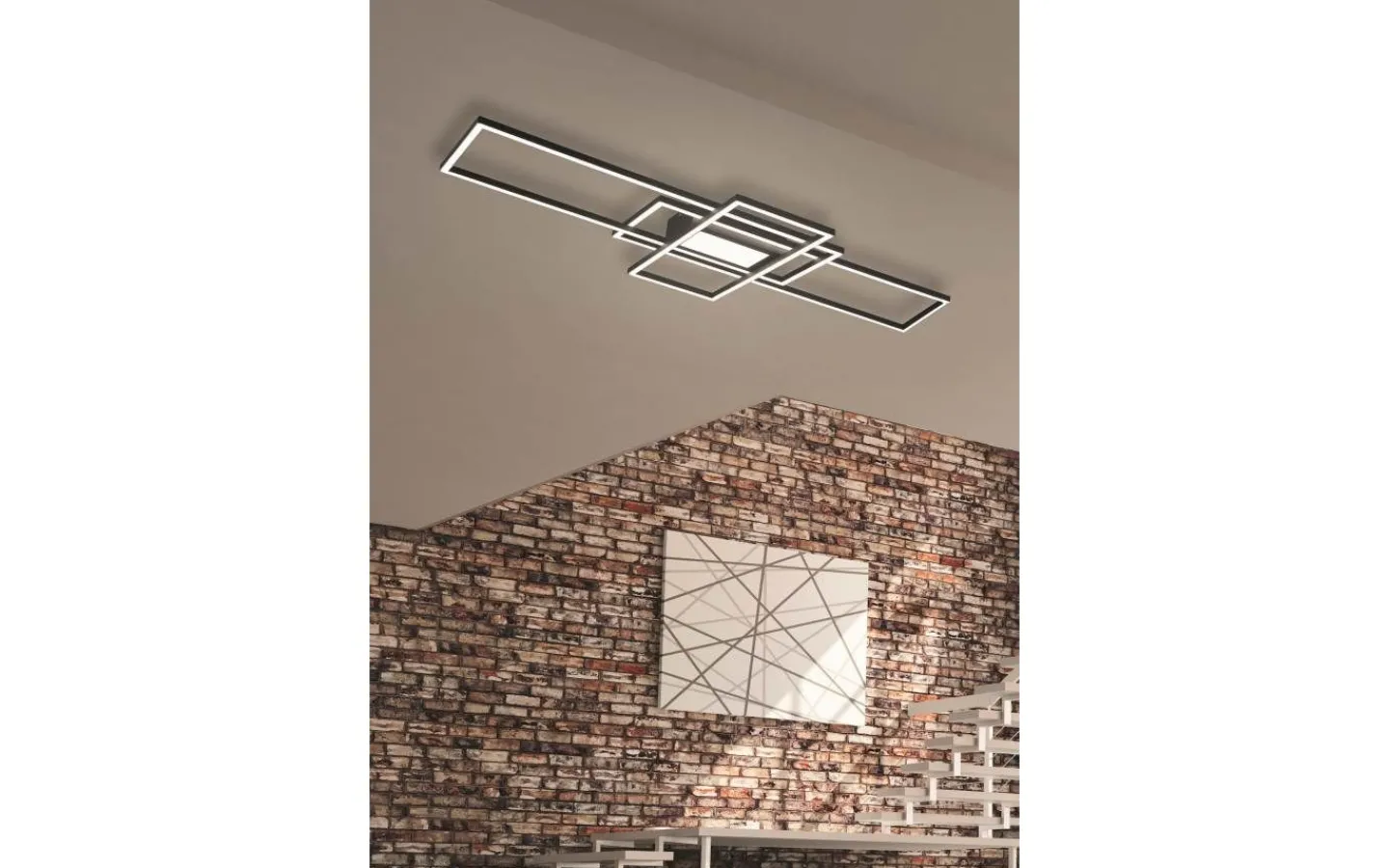Plafonder-Trio Lighting Irvine Plafond LED antracit