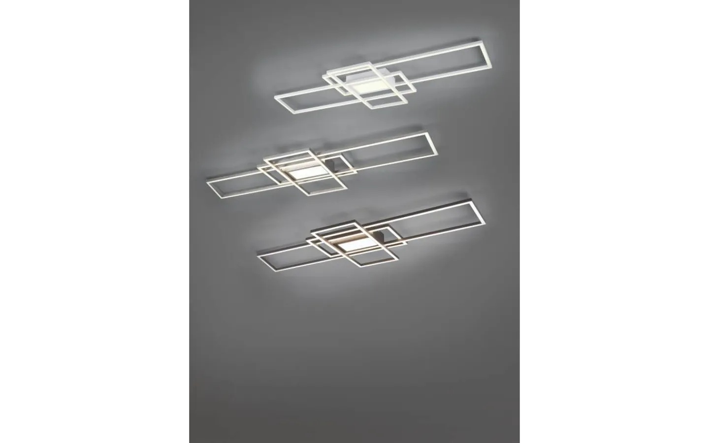 Plafonder-Trio Lighting Irvine Plafond LED antracit
