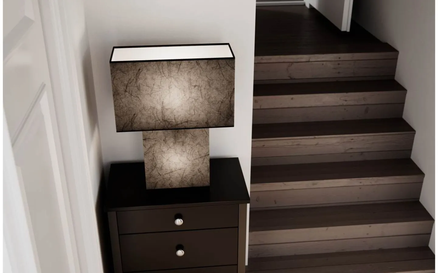 Bordslampor < By Rydens Isquare Bordslampa 50cm Svart