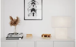 Bordslampor-By Rydens Isquare Bordslampa 50cm Vit