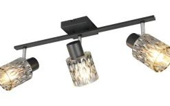Avlånga Takspotlights|Takspot Med 3 Lampor-Reality Jack Spotlight 3-delad E27 mattsvart