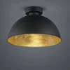 Plafonder < Reality Jimmy Plafond E27 svart/guld