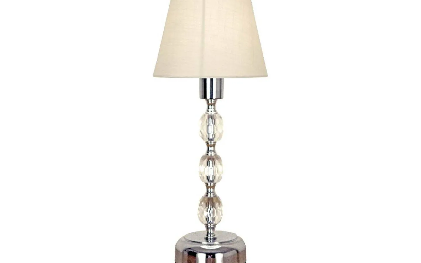Sovrum|Bordslampor-Aneta Johanna Bordslampa 34cm Krom/Vit
