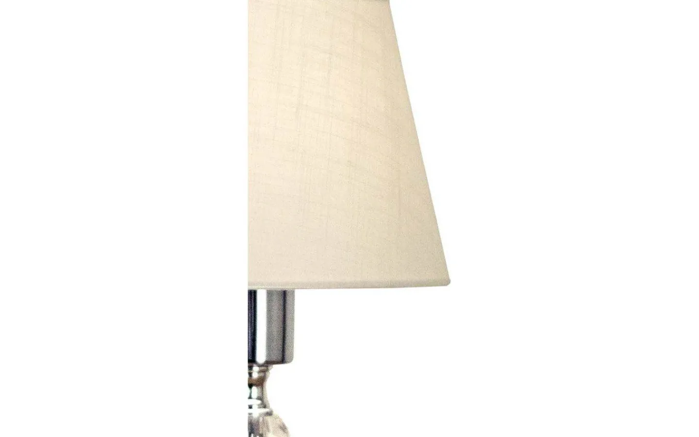 Sovrum|Bordslampor-Aneta Johanna Bordslampa 34cm Krom/Vit