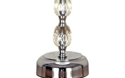 Sovrum|Bordslampor-Aneta Johanna Bordslampa 34cm Krom/Vit