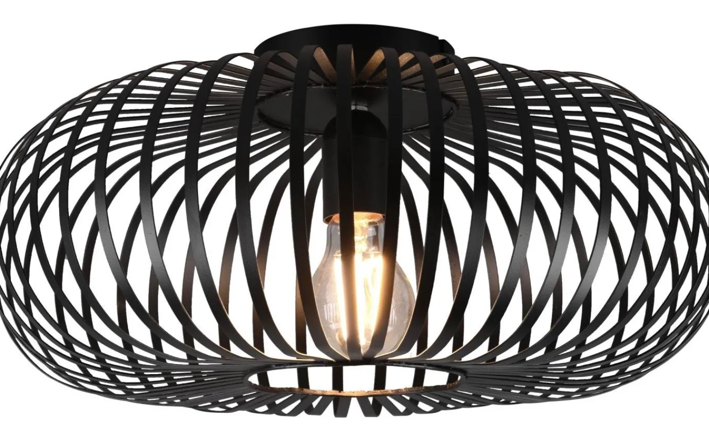 Plafonder-Trio Lighting Johann Plafond 40cm E27 mattsvart