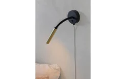 Läslampor-Markslojd Jolie Vägglampa Svart/Mässing