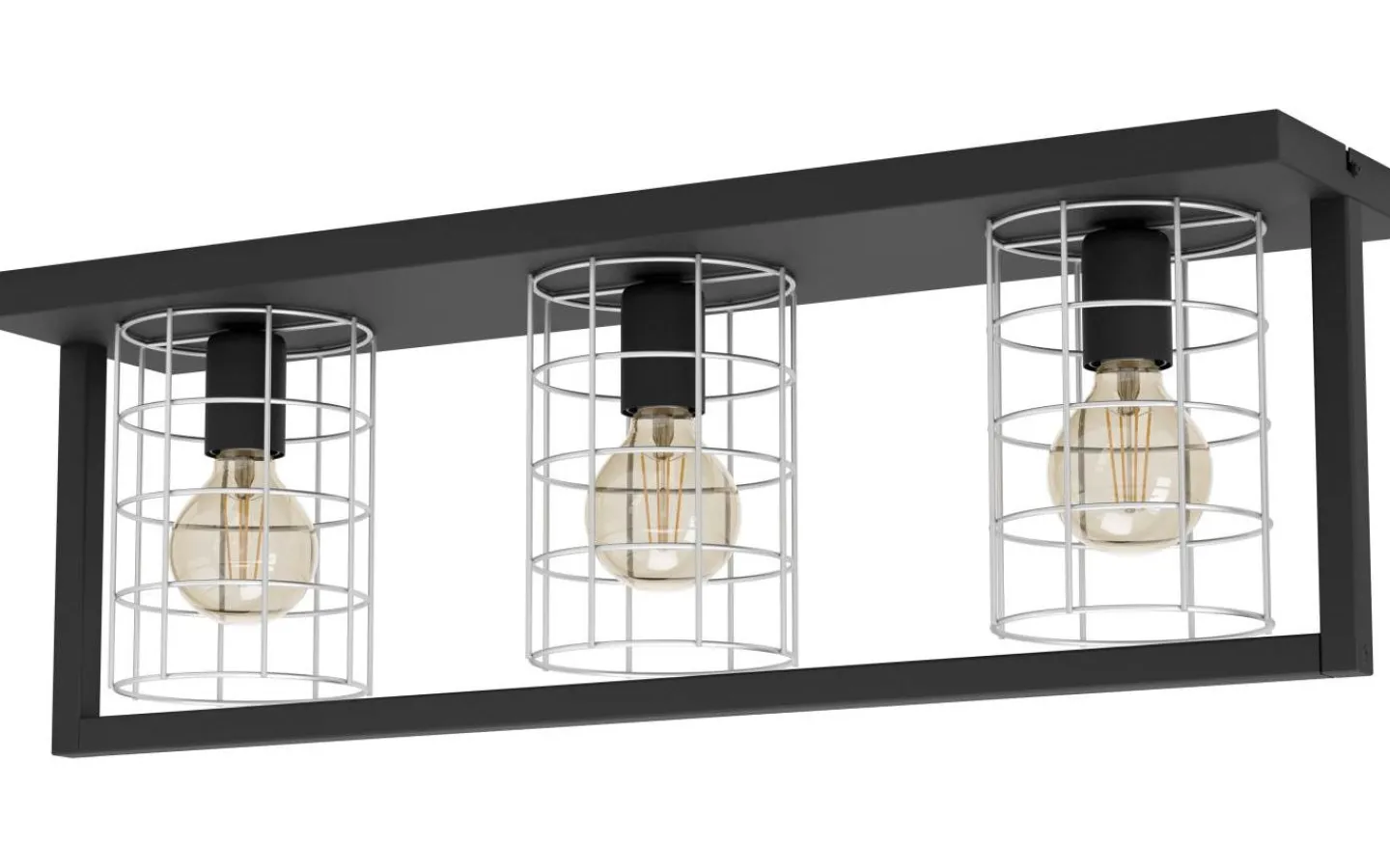 Plafonder < Eglo Jubily Plafond 77cm Svart
