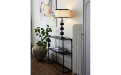 Enfärgade Runda Lampskärmar|Takskärmar-PR Home Judy Lampskärm/Takskärm Ø35cm Natur/Svart