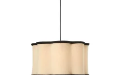 Enfärgade Runda Lampskärmar|Takskärmar-PR Home Judy Lampskärm/Takskärm Ø35cm Natur/Svart