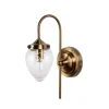 Badrum-Globen Lighting Juni Vägglampa Mässing/Klar IP44