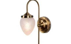 Badrum < Globen Lighting Juni Vägglampa Mässing/Opal IP44