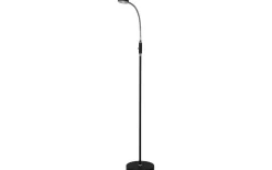Golvläslampor < Aneta Juno Golvlampa 128cm LED 5W 3000K Svart/Krom