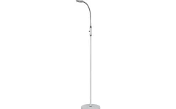 Golvläslampor-Aneta Juno Golvlampa 128cm LED 5W 3000K Vit/Krom