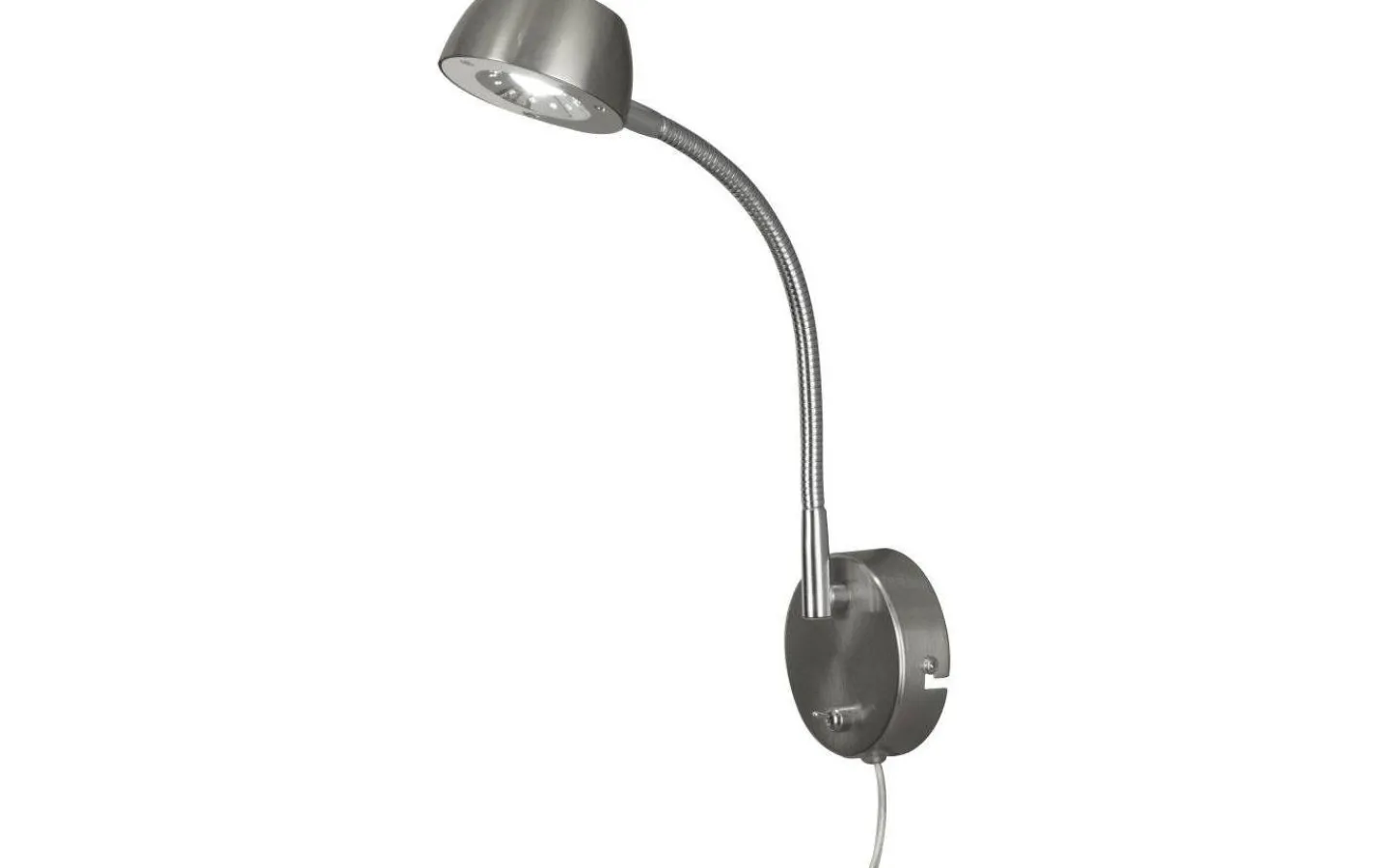 Sovrum|Läslampor-Aneta Juno Vägglampa LED 5W 3000K Stål