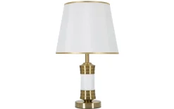 Bordslampor < Mauro Ferretti Jupiter Bordslampa 52cm Vit/Guld