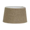 Ovala Lampskärmar-Hallbergs Jute Lampskärm Oval 30cm Natur