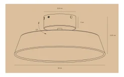Hall & Trappa|Plafonder-Design for the people Kaito 2 Plafond 30cm LED 3000K 10,5W Grå