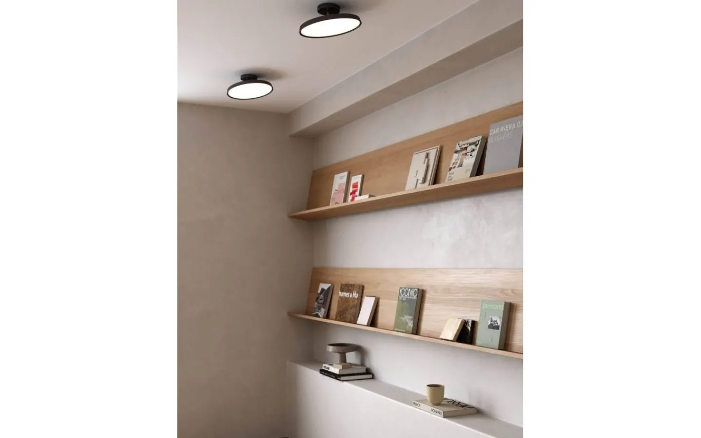 Hall & Trappa|Plafonder < Design for the people Kaito 2 Pro Plafond 30cm LED 3000K 15W Svart