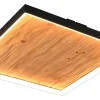 Plafonder-Trio Lighting Kalea Plafond LED trä