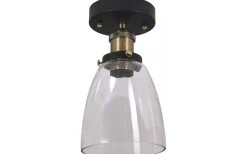 Badrum|Badrumslampor Tak < PR Home Kappa Plafond 14cm Svart/Klar