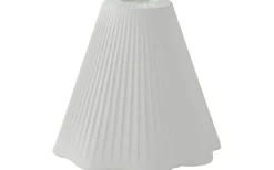 Toppringsskärmar-Hallbergs Karin Plisserad Toppringskärm Ø25cm Satin Offwhite