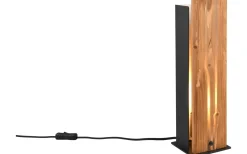 Bordslampor-Trio Lighting Karuni Bordslampa E27 matt svart/trä