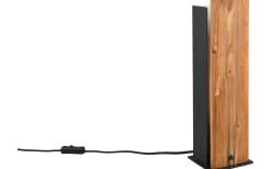 Bordslampor-Trio Lighting Karuni Bordslampa E27 matt svart/trä