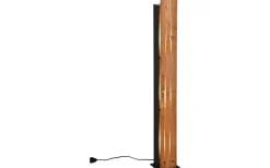 Golvlampor < Trio Lighting Karuni Golvlampa 3xE27 matt svart/trä