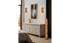 Golvlampor < Trio Lighting Karuni Golvlampa 3xE27 matt svart/trä